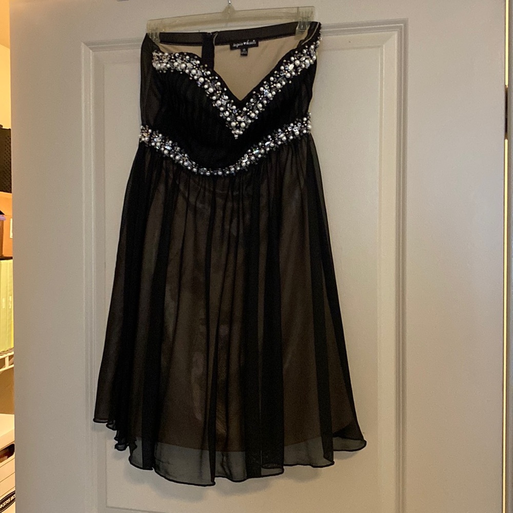 Strapless, mini evening gown - prom